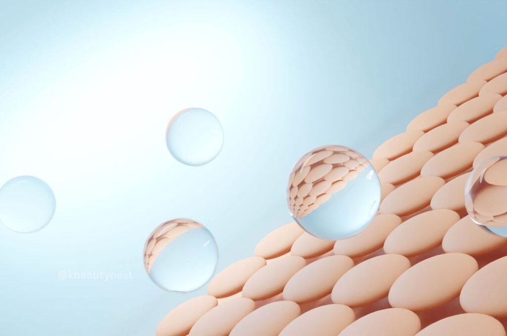 Dermatology-style side-by-side visual comparison of a healthy skin barrier against a PM2.5 skin damaged barrier, with microscopic structural differences visible, labeled for educational use, PM2.5 skin damage.